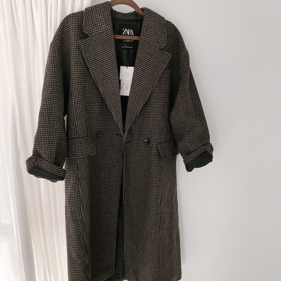 ZARA Wool Blend Coat - Picture 8 of 8